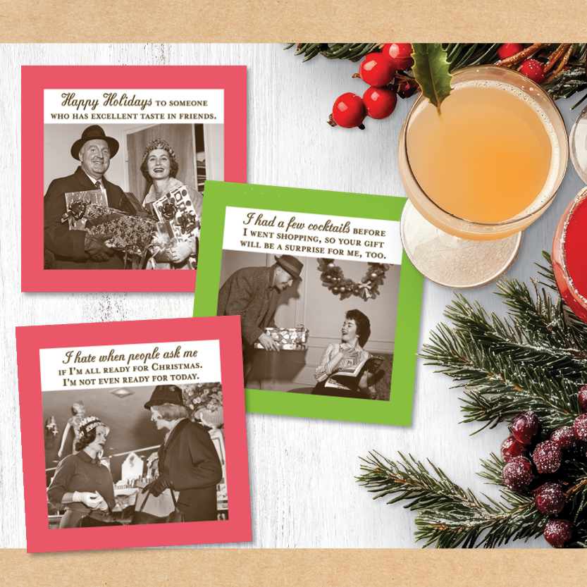 Naughty List Holiday Napkin