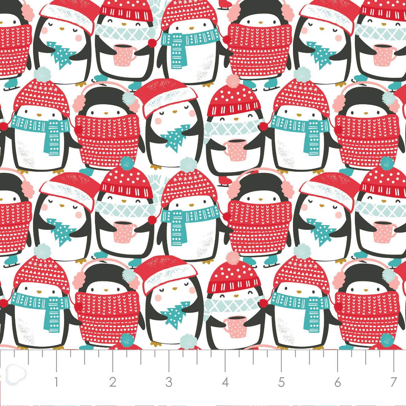 Packed Penguin Party Flannel: Multi