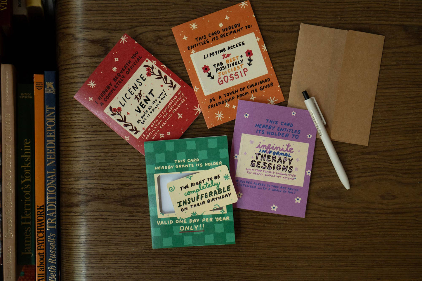 License to Vent - Punch-Out Novelty Card