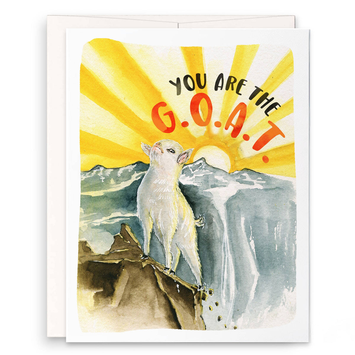 You Are The Goat - Funny Encouragement Card