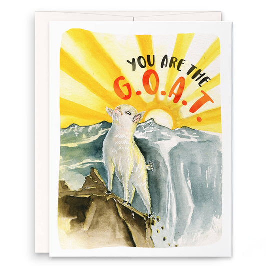 You Are The Goat - Funny Encouragement Card