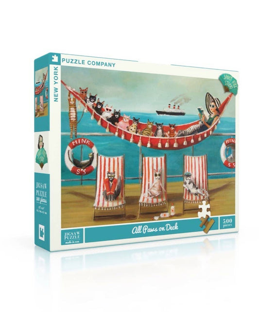 All Paws on Deck - 500 Piece Jigsaw Puzzle