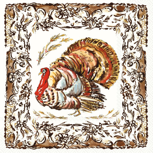 Turkey Collection Paper Lunch Napkins 20 ct Rosanne Beck