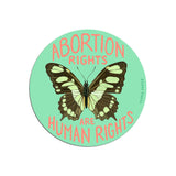 Abortion Rights are Human Rights Butterfly Sticker *Donation - The Regal Find