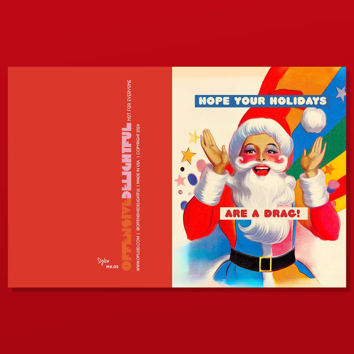 DRAG XMAS! gay holiday card
