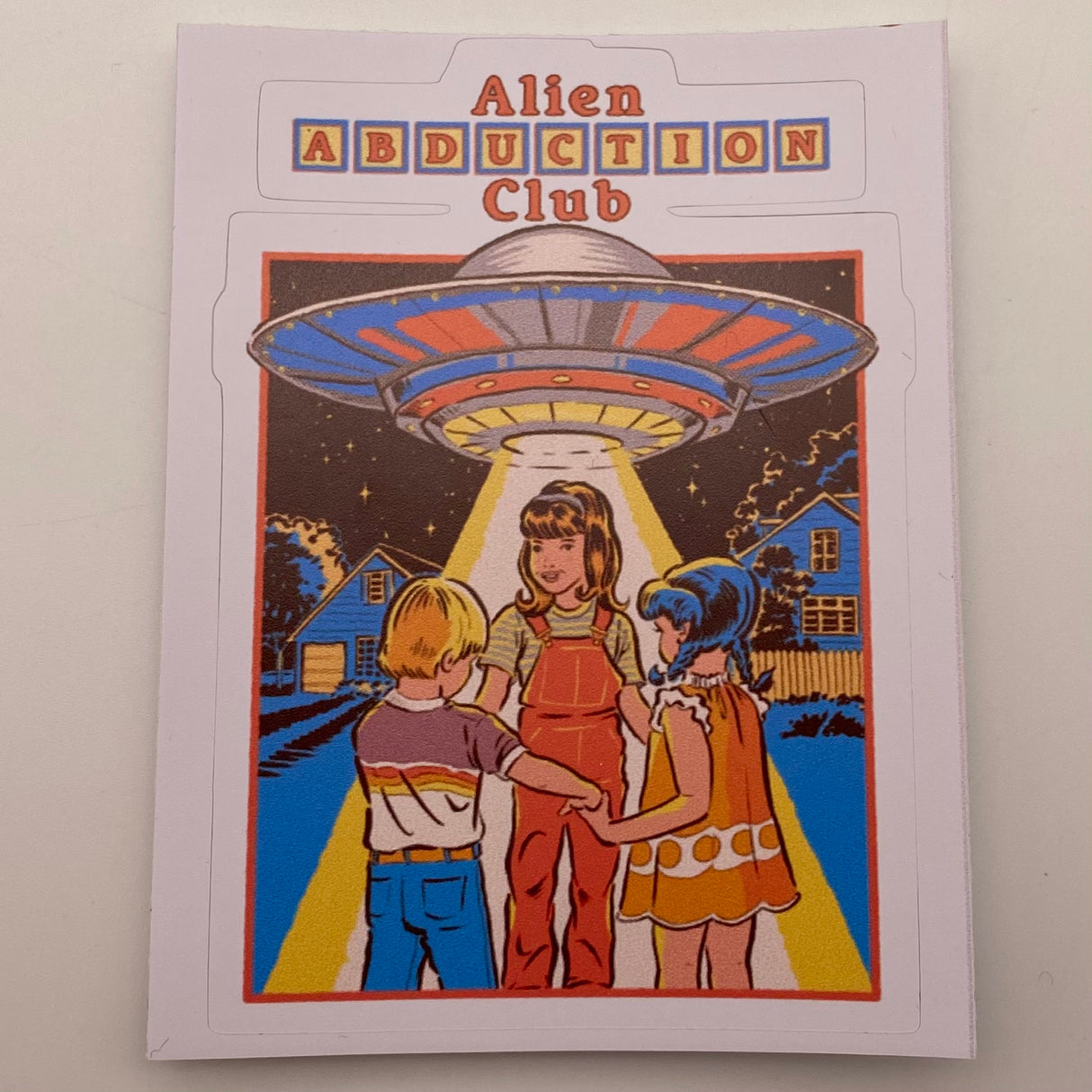 Alien Abduction Club Sticker