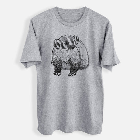 American Badger - Taxidea taxus - Mens Everyday Staple Tee: Athletic Heather / Small - The Regal Find