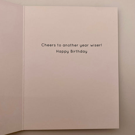 A Toast to You Birthday Card: Card with Envelope and Cello Jacket