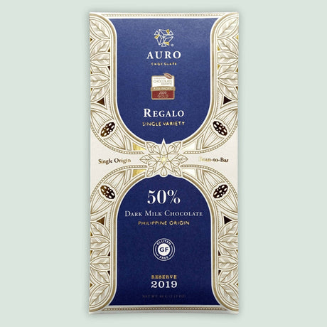 Auro Reserve Regalo Dark Milk Chocolate Bar 50% - The Regal Find