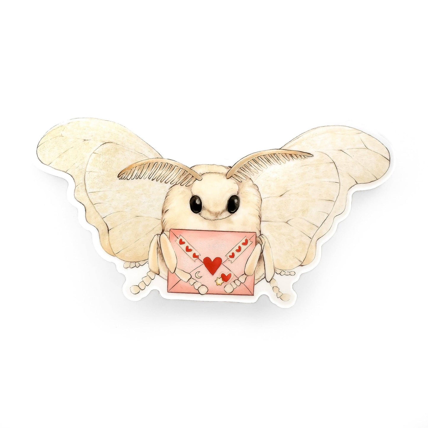 Love Letter Moth Sticker