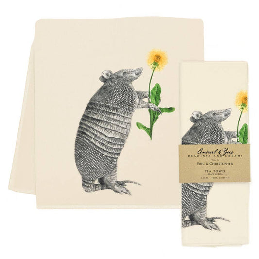 "Tuck Sawgrass" Nine Band Armadillo Tea Towel