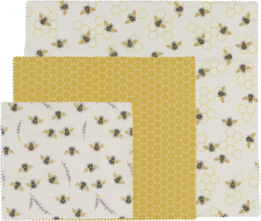 Bees Beeswax Wrap Set of 3 - The Regal Find