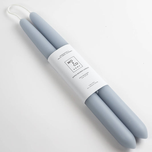 Bluebell | Dipped Beeswax Taper Candles | All Natural: 10 Inch - The Regal Find