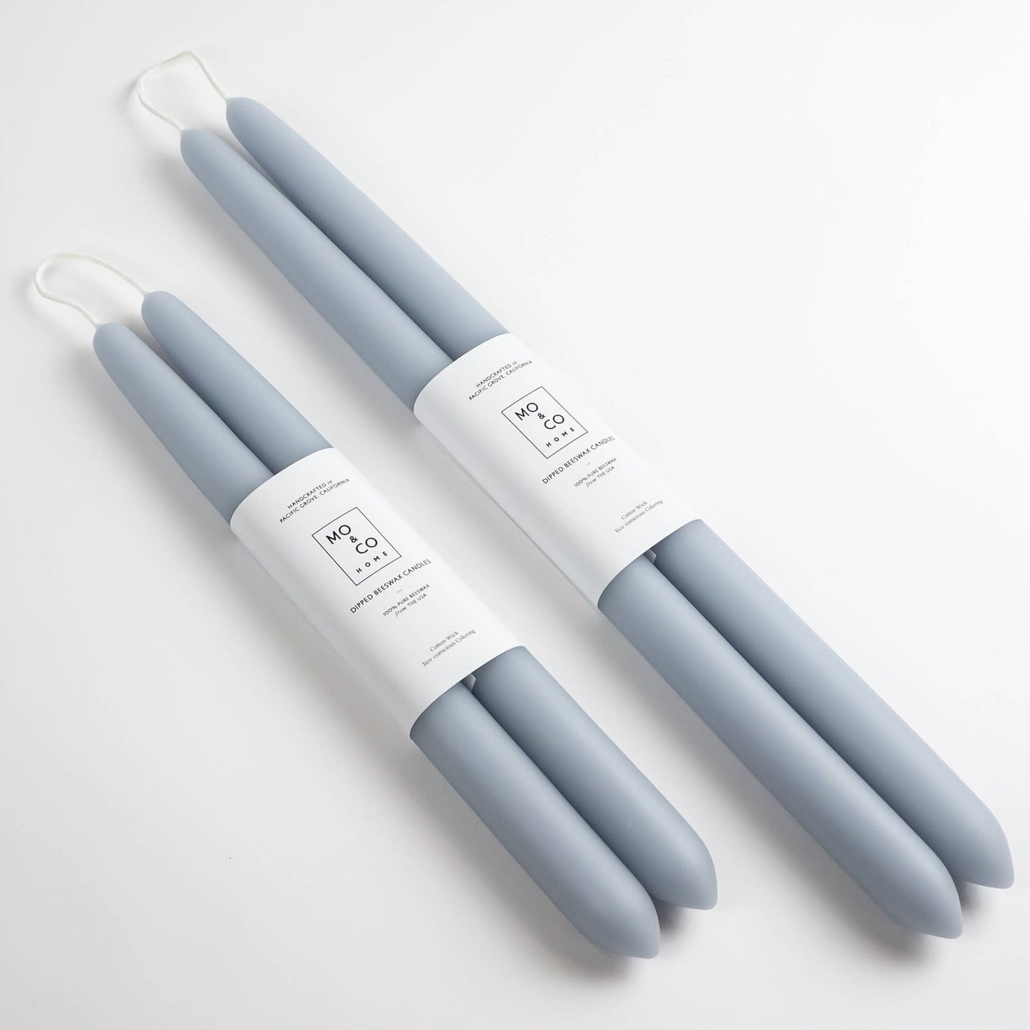 Bluebell | Dipped Beeswax Taper Candles | All Natural: 10 Inch - The Regal Find
