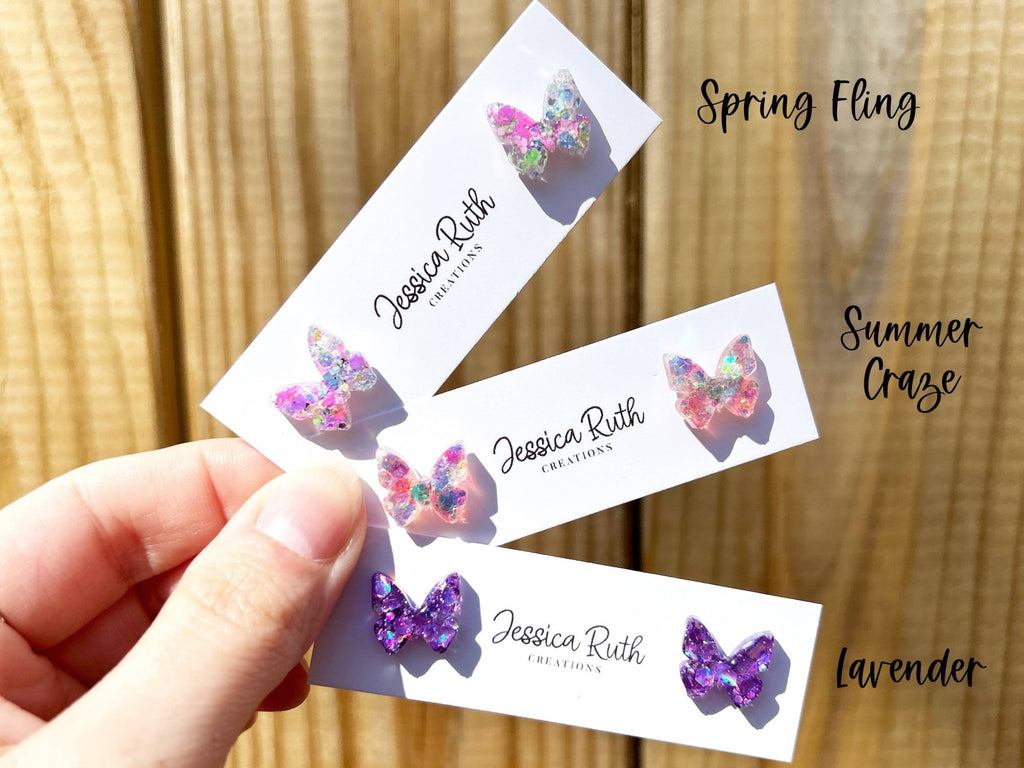 Butterfly Stud Earrings: Royal Blue - The Regal Find