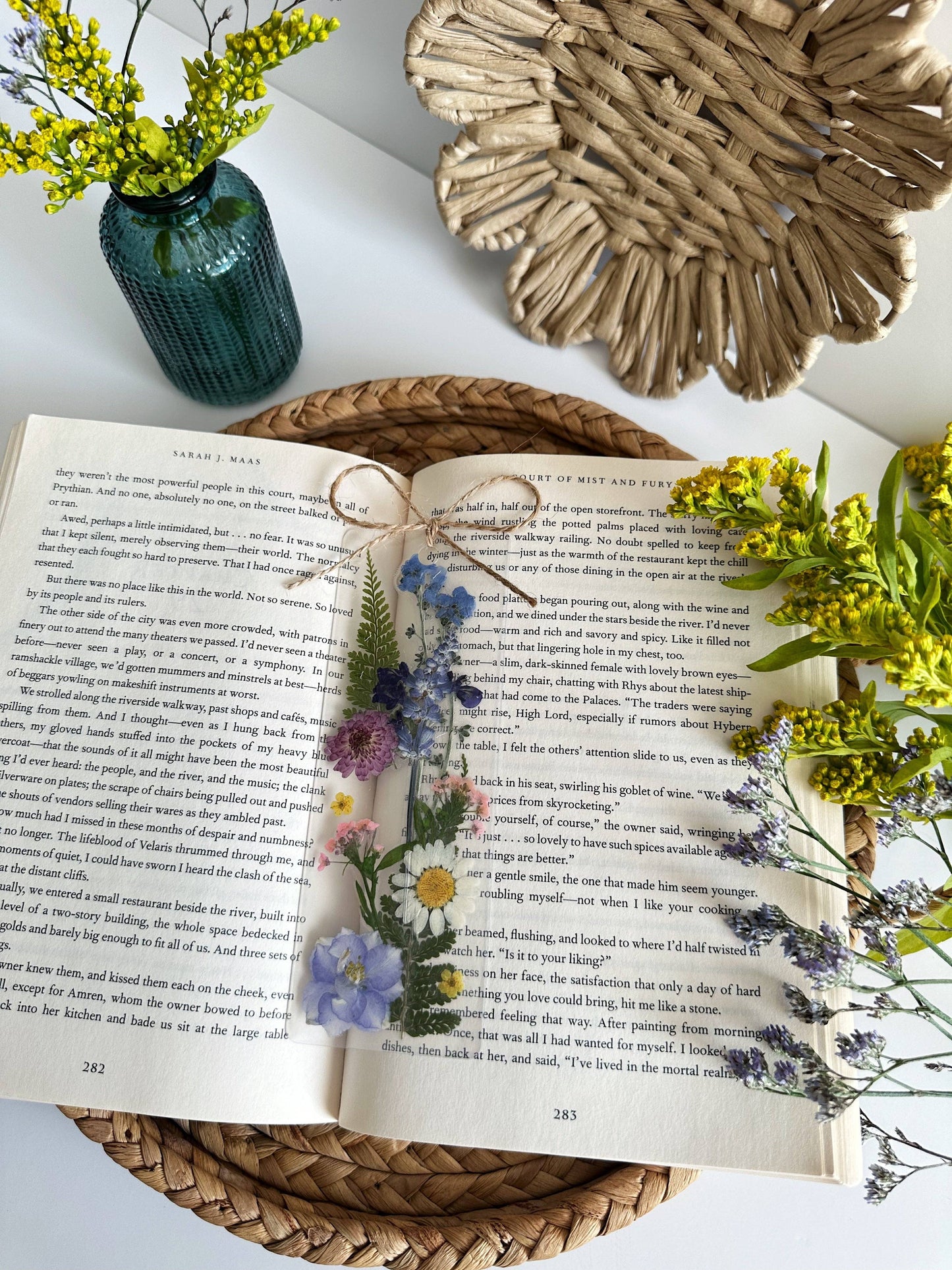 Pressed Wildflower Bookmark