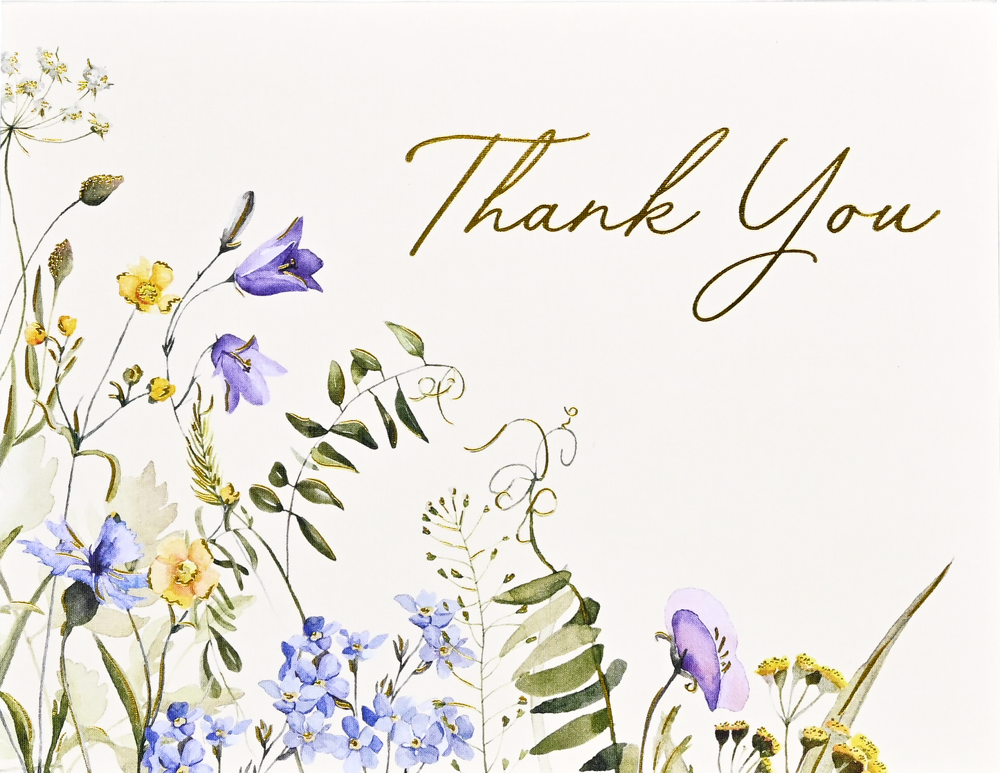 Wildflowers Premium Thank You Note Cards