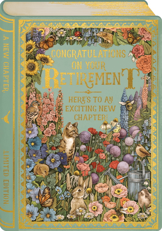 STORYBOOK CONGRATS RETIREMENT GREETING CARD ART FILE