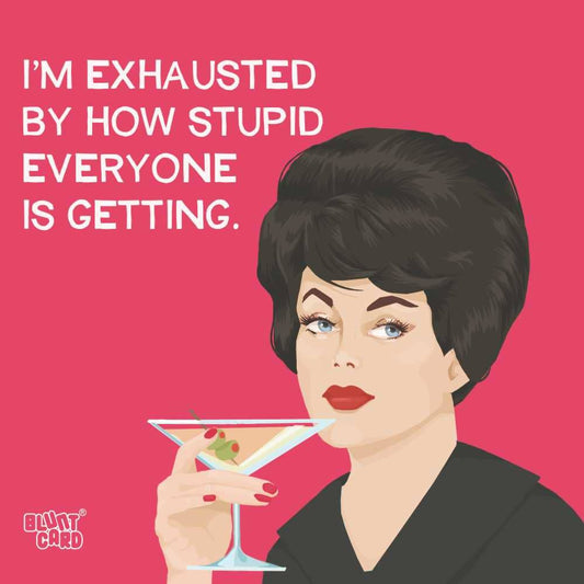 Cocktail Napkins - I'm Exhausted