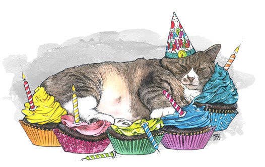 Cupcake Catnap #77: Single Card