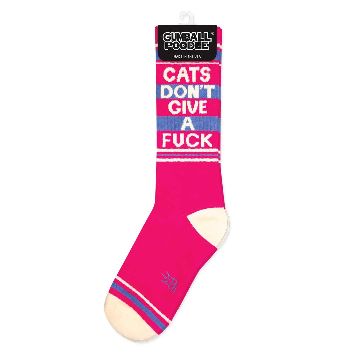 Cats Don't Give A Fuck Gym Crew Socks - The Regal Find