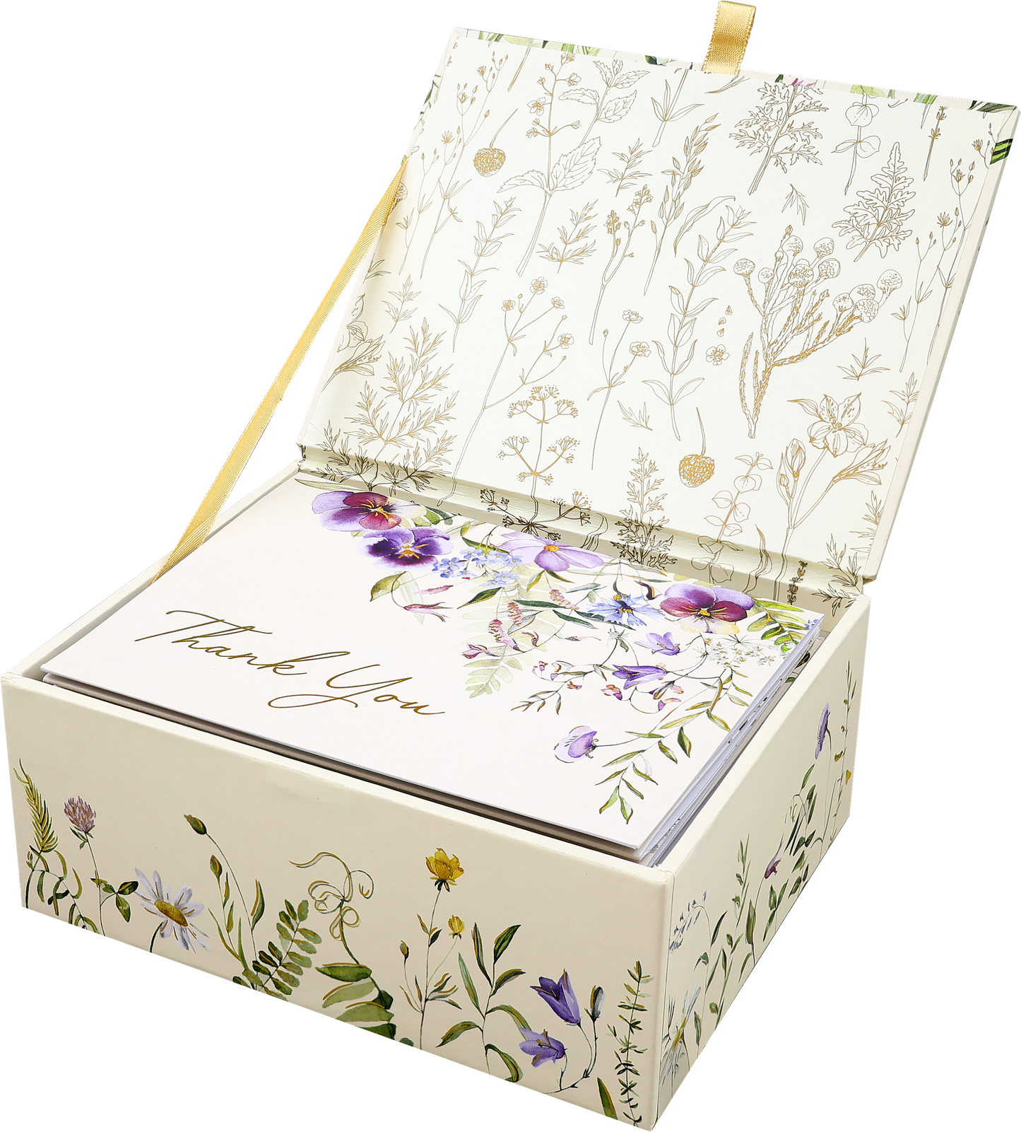 Wildflowers Premium Thank You Note Cards