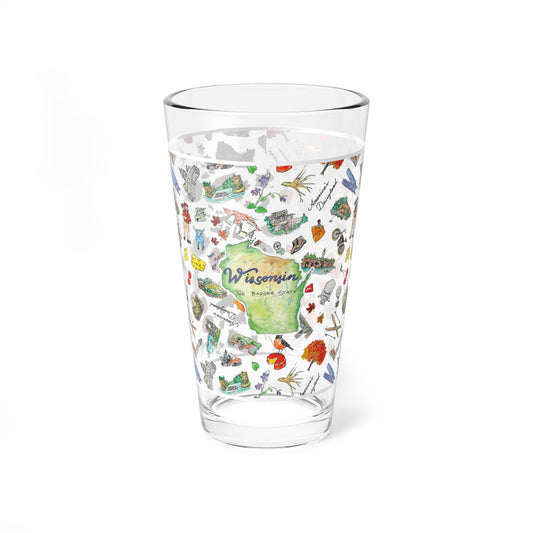 Pippa Wisconsin Pint Glass