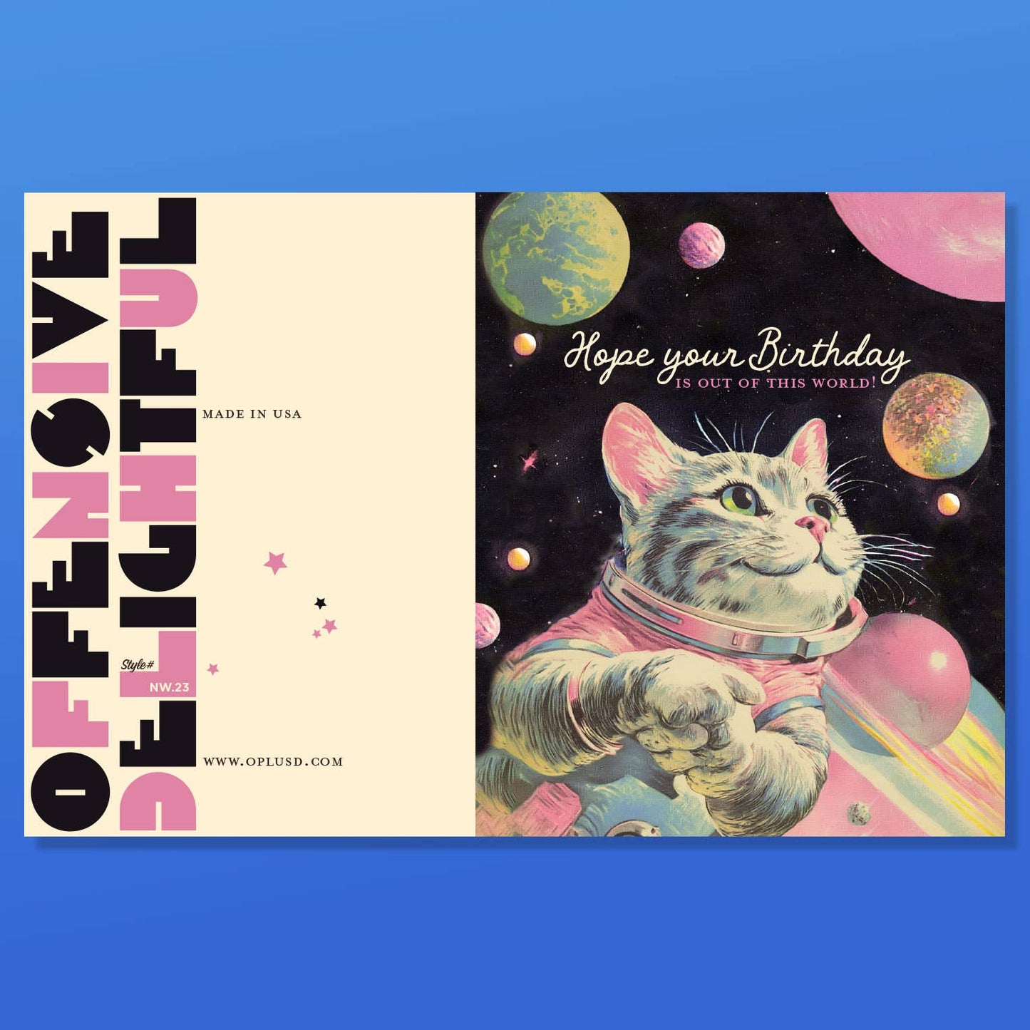 Out of This World Cat Card