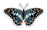 Clear Blue Speckled Butterfly Sticker, 2.5x1.5in - The Regal Find