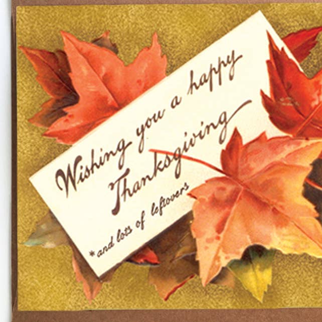 Cute Thanksgiving Card; Wishing You A Happy Thanksgiving and - The Regal Find