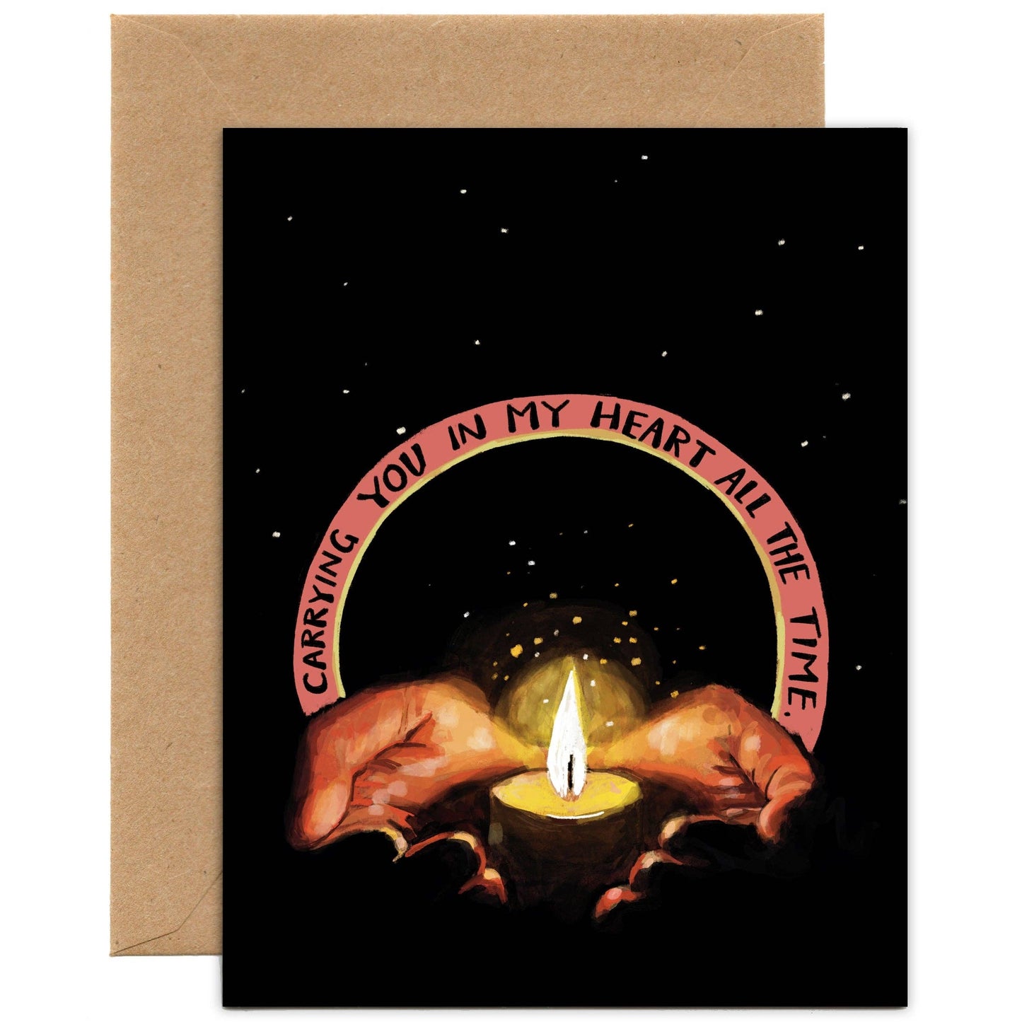 Carrying you in my heart all the time Card