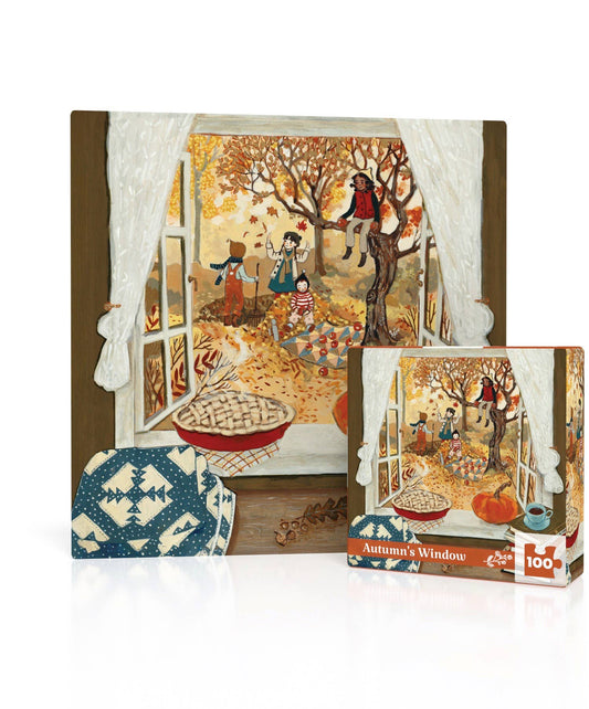 Autumn's Window Mini - 100 Piece Mini Puzzle