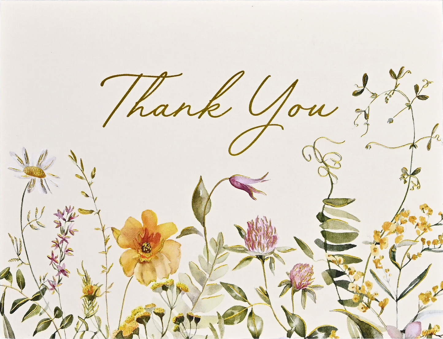 Wildflowers Premium Thank You Note Cards