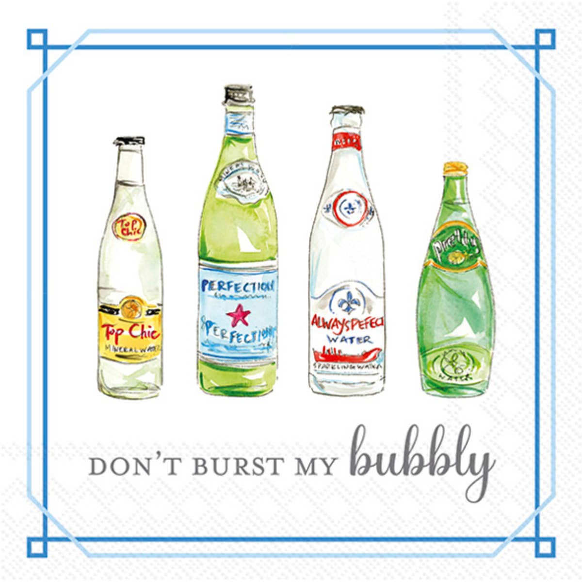 Paper Cocktail Napkins Pack of 20 Don'T Burst My Bubbly