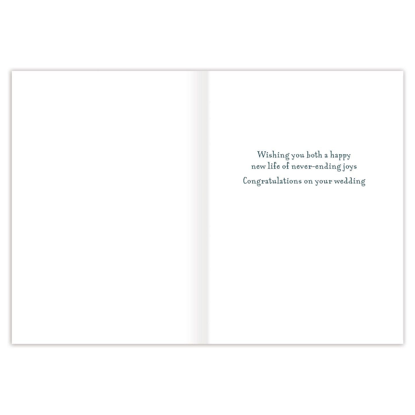 Two Birds in Heart Wedding Card