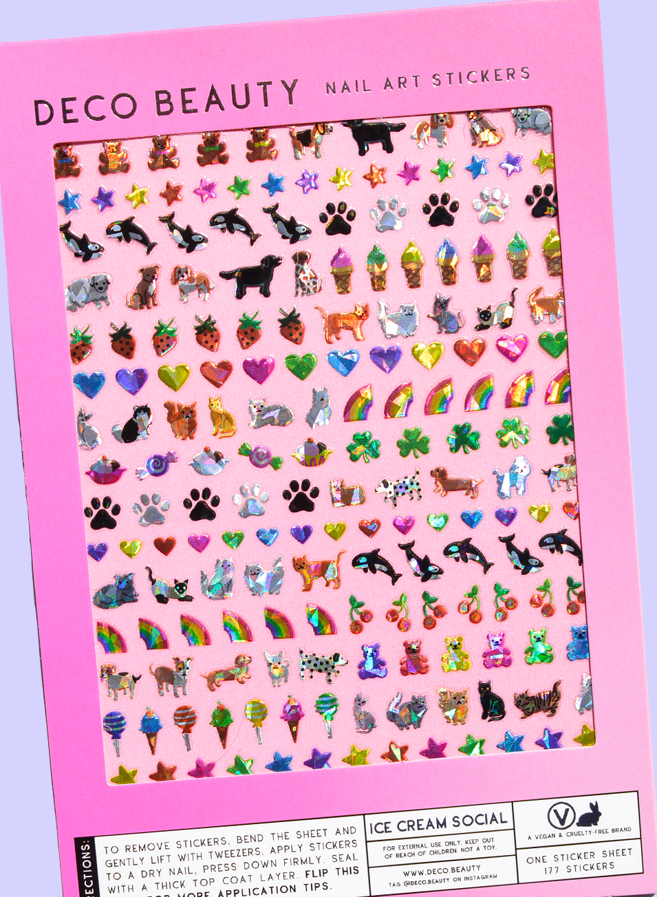 Nail Art Stickers - Ice Cream Social