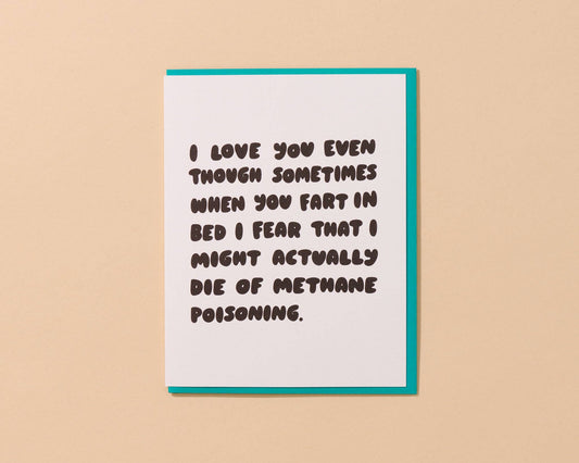 Fart in Bed Love Card