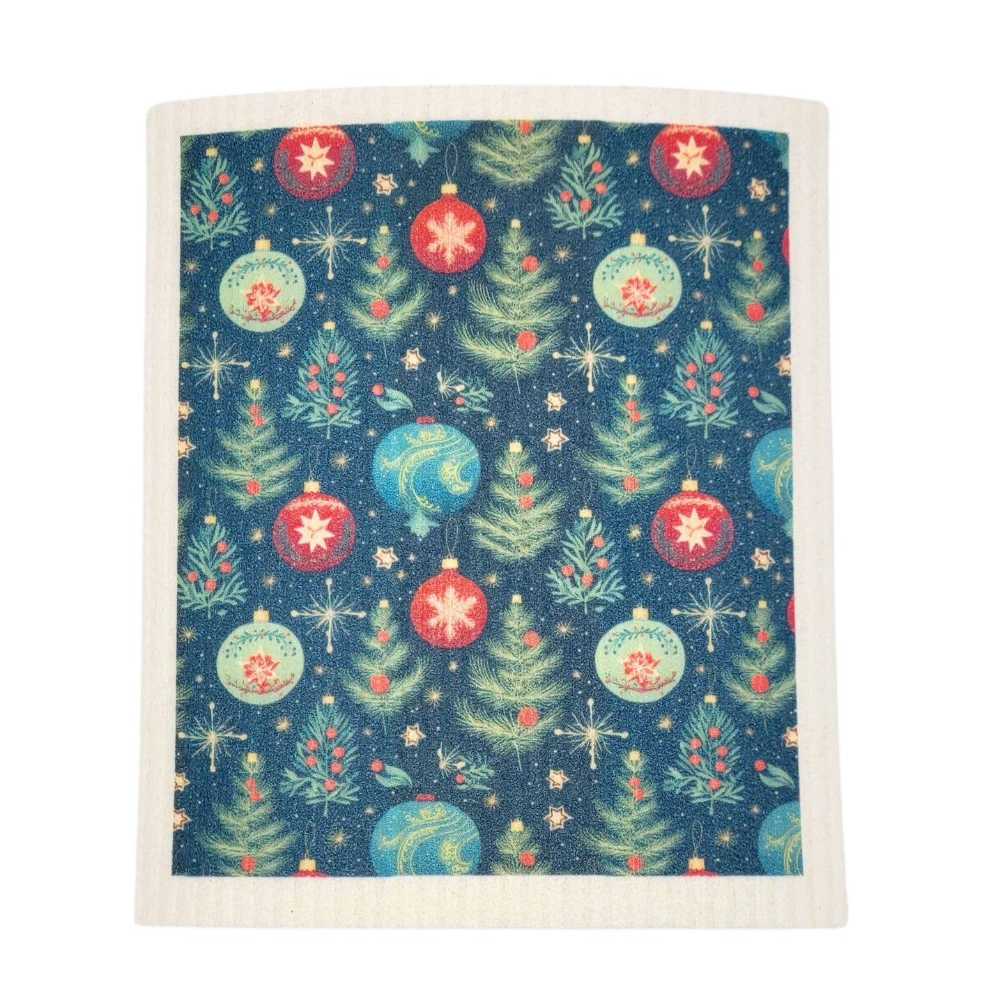 Christmas Ball and Tree Swedish Dishcloths - Gifts