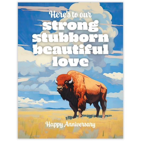 Strong Love Anniversary Card