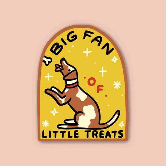 Big Fan of Little Treats Sticker | Waterproof Vinyl Sticker