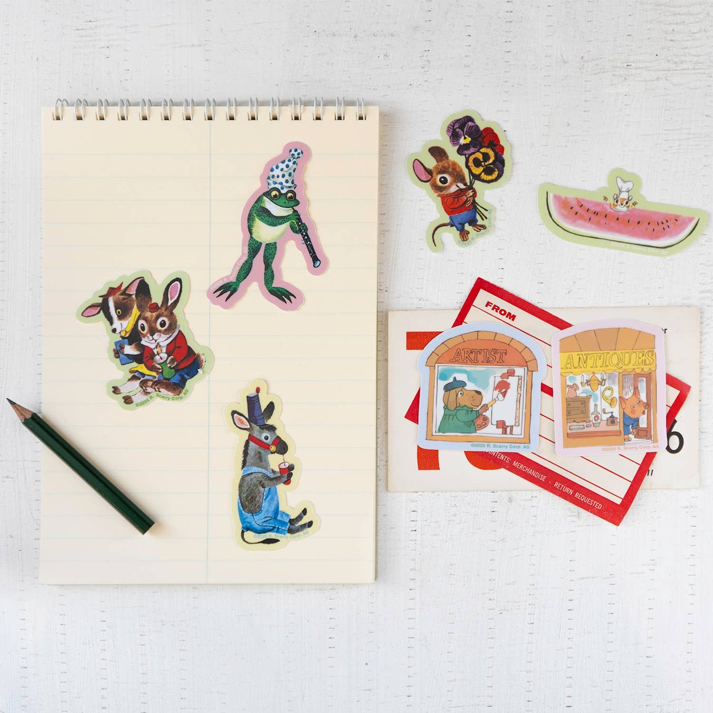 3P4 x Richard Scarry® - Antique Shop Sticker
