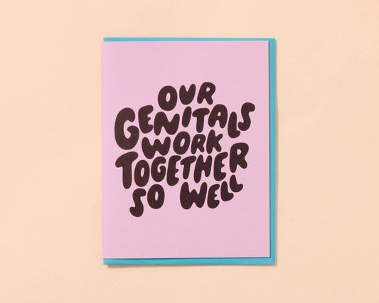 Genitals Work Well Card