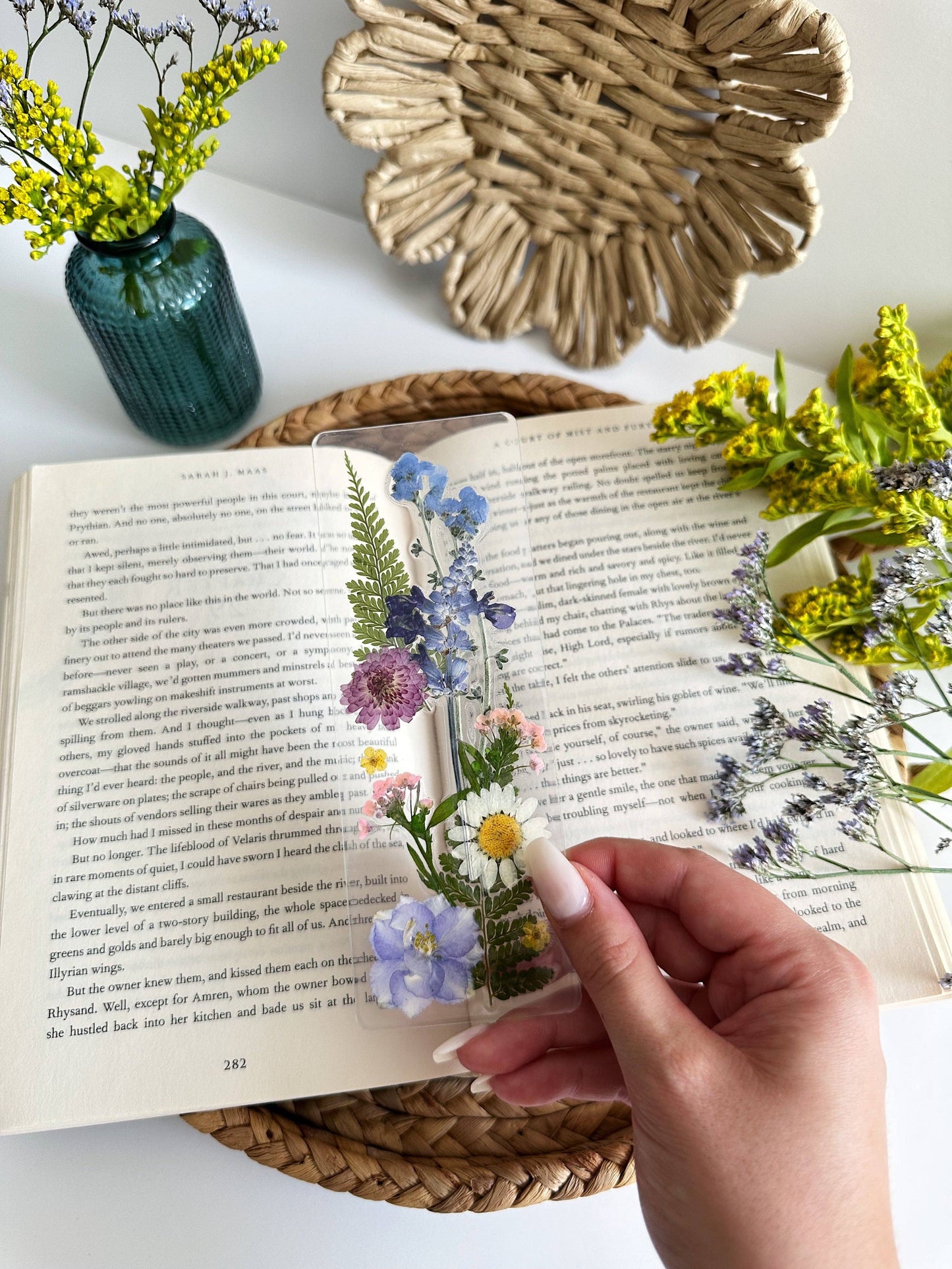 Pressed Wildflower Bookmark