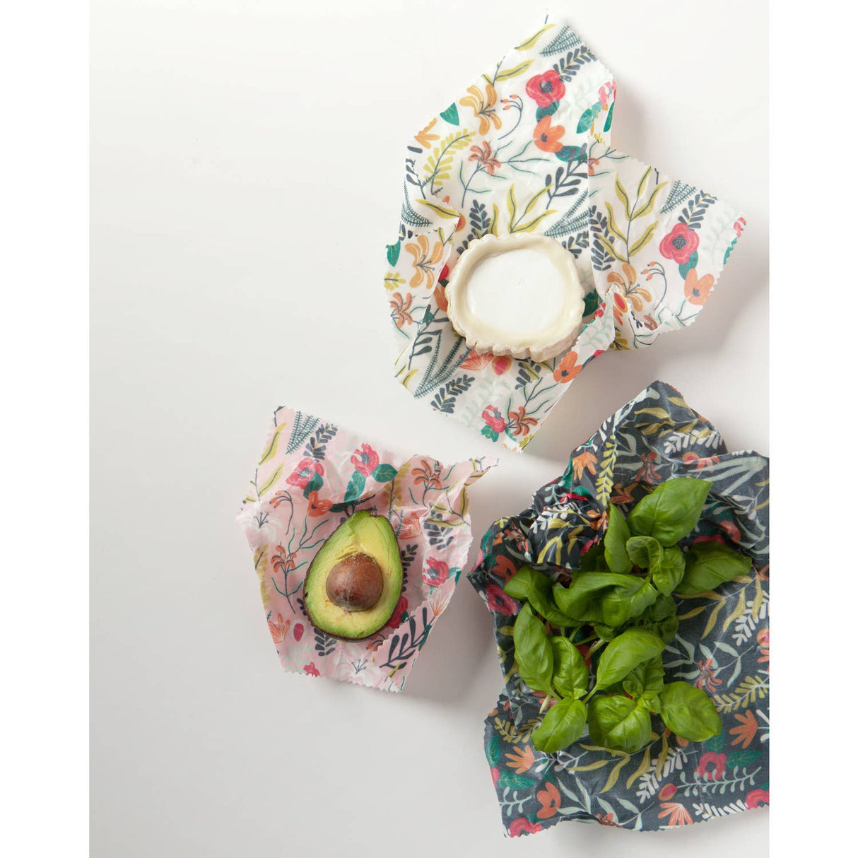 Floral Beeswax Wrap Set of 3 - The Regal Find