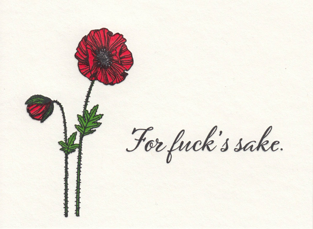 For Fuck's Sake Greeting Card - The Regal Find