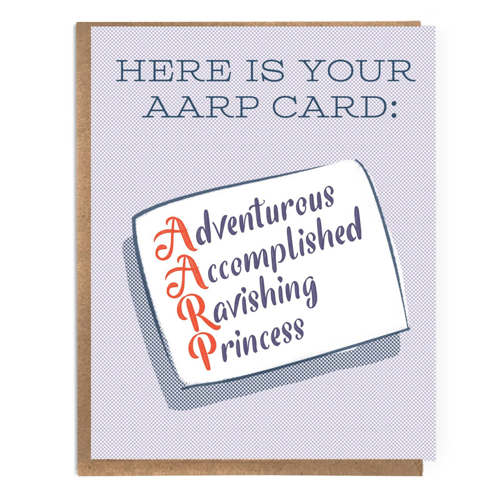 Funny 50th birthday card; Your AARP card; 50th for her - The Regal Find