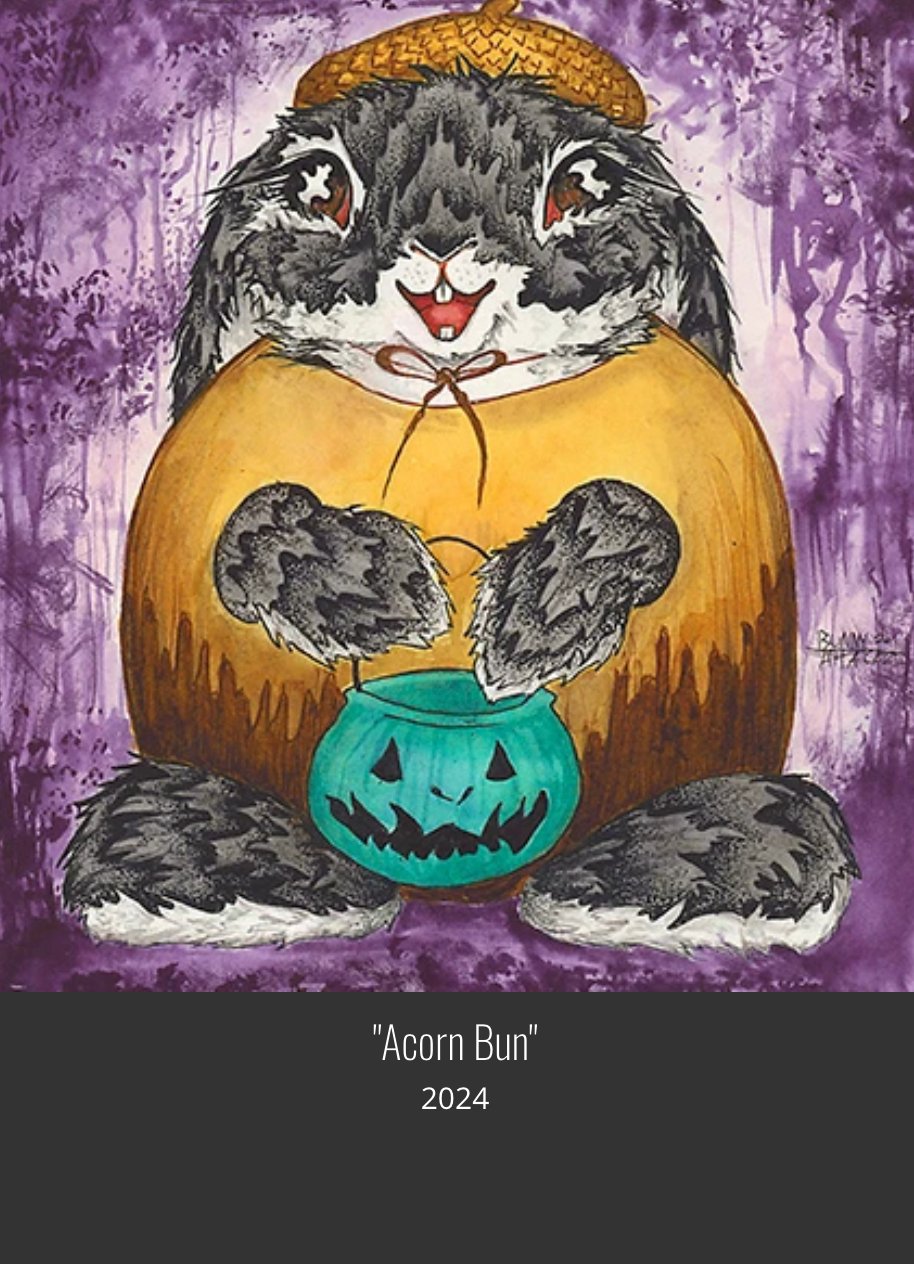 Halloween Bunny Sticker - Acorn Bun - The Regal Find