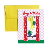 Hang In There Cat A2 Single Greeting Card - The Regal Find