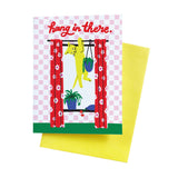 Hang In There Cat A2 Single Greeting Card - The Regal Find