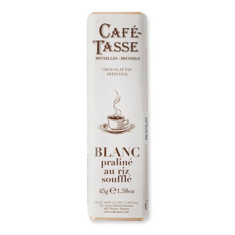Hazelnut Praline and Puffed Rice White Chocolate Bar - The Regal Find